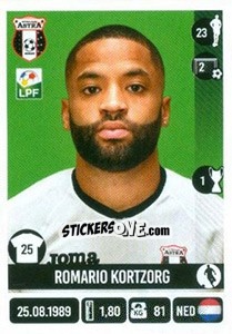 Sticker Romario Kortzorg - Liga 1 Romania 2016-2017 - Panini