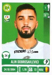 Sticker Alin Dobrosavlevici - Liga 1 Romania 2016-2017 n. A5 - Panini