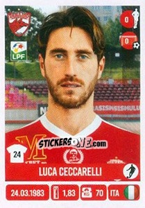 Sticker Luca Ceccarelli - Liga 1 Romania 2016-2017 n. A12 - Panini