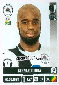 Sticker Bernard Itoua - Liga 1 Romania 2016-2017 n. A24 - Panini