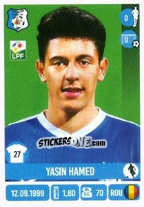 Sticker Yasin Hamed - Liga 1 Romania 2016-2017 n. A27 - Panini