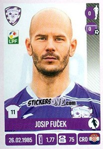 Cromo Josip Fucek - Liga 1 Romania 2016-2017 n. A29 - Panini