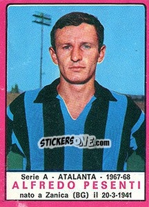 Sticker Alfredo Pesenti - Calciatori 1967-1968 - Panini