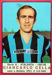 Cromo Giancarlo Cella - Calciatori 1967-1968 - Panini