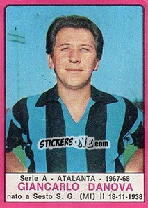 Sticker Giancarlo Danova - Calciatori 1967-1968 n. 11 - Panini