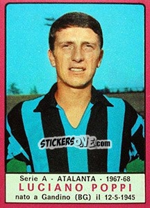 Cromo Luciano Poppo - Calciatori 1967-1968 - Panini