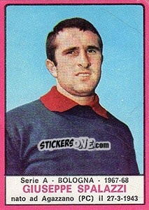 Cromo Giuseppe Spalazzi - Calciatori 1967-1968 - Panini