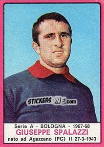 Sticker Giuseppe Spalazzi - Calciatori 1967-1968 n. 19 - Panini