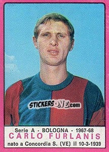 Sticker Carlo Furlanis - Calciatori 1967-1968 - Panini