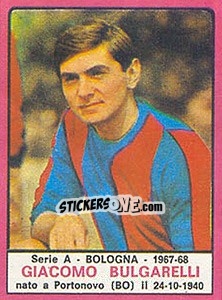 Sticker Giacomo Bulgarelli - Calciatori 1967-1968 n. 25 - Panini