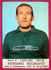 Sticker Adriano Reginato - Calciatori 1967-1968 n. 51 - Panini