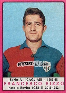 Sticker Francesco Rizzo - Calciatori 1967-1968 n. 58 - Panini