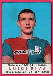 Sticker Luigi Riva - Calciatori 1967-1968 - Panini