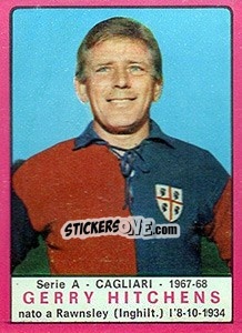 Cromo Gerry Hitchens - Calciatori 1967-1968 n. 62 - Panini
