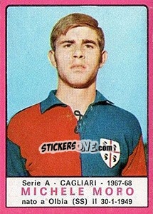 Sticker Michele Moro - Calciatori 1967-1968 n. 64 - Panini