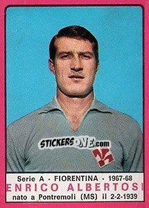 Figurina Enrico Albertosi - Calciatori 1967-1968 - Panini