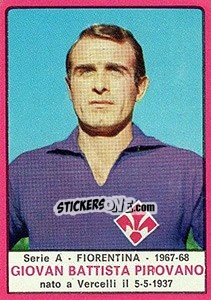 Sticker Giovan Battista Pirovano - Calciatori 1967-1968 - Panini