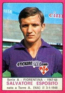 Sticker Salvatore Esposito - Calciatori 1967-1968 n. 78 - Panini