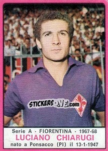 Sticker Luciano Chiarugi - Calciatori 1967-1968 n. 80 - Panini