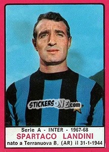 Sticker Spartaco Landini - Calciatori 1967-1968 - Panini