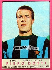 Sticker Piero Dotti - Calciatori 1967-1968 - Panini