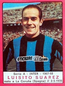 Sticker Luisito Suarez - Calciatori 1967-1968 n. 89 - Panini