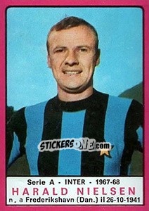 Cromo Harald Nielsen - Calciatori 1967-1968 - Panini