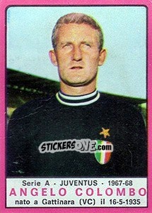 Sticker Angelo Colombo - Calciatori 1967-1968 - Panini