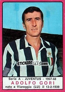 Sticker Adolfo Gori - Calciatori 1967-1968 n. 100 - Panini