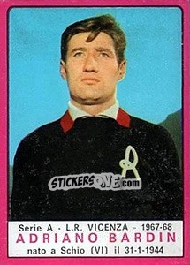 Sticker Adriano Bardin - Calciatori 1967-1968 n. 115 - Panini