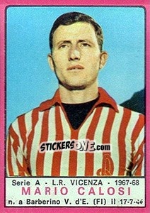 Sticker Mario Calosi - Calciatori 1967-1968 n. 118 - Panini