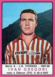 Sticker Ivan Gregori - Calciatori 1967-1968 n. 120 - Panini