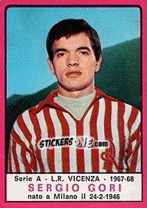 Sticker Sergio Gori - Calciatori 1967-1968 n. 122 - Panini