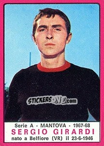 Sticker Sergio Girardi - Calciatori 1967-1968 - Panini