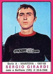 Sticker Sergio Girardi - Calciatori 1967-1968 n. 131 - Panini