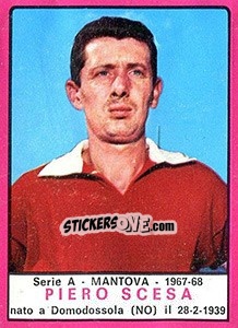 Sticker Piero Scesa - Calciatori 1967-1968 - Panini