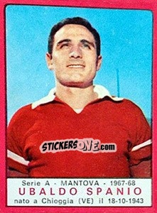 Sticker Ubaldo Spanio - Calciatori 1967-1968 - Panini