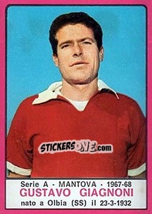 Sticker Gustavo Giagnoni - Calciatori 1967-1968 - Panini