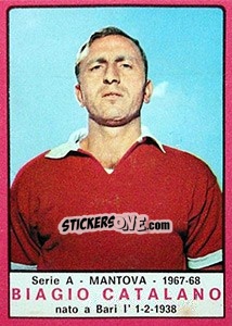 Sticker Biagio Catalano - Calciatori 1967-1968 n. 137 - Panini