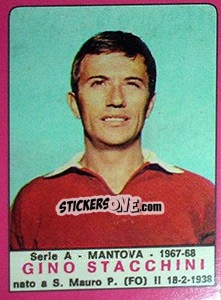 Sticker Gino Stacchini - Calciatori 1967-1968 n. 141 - Panini