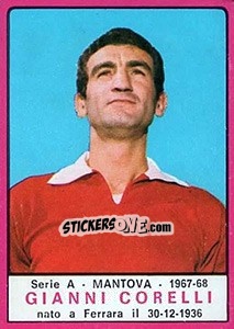 Sticker Gianni Corelli - Calciatori 1967-1968 n. 143 - Panini