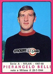 Sticker Pierangelo Belli - Calciatori 1967-1968 - Panini