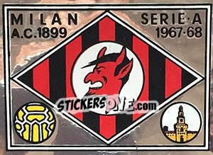 Sticker Scudetto - Calciatori 1967-1968 - Panini