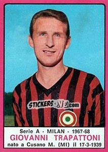 Cromo Giovanni Trapattoni - Calciatori 1967-1968 - Panini