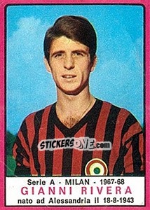 Sticker Gianni Rivera - Calciatori 1967-1968 n. 154 - Panini