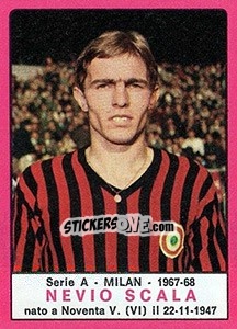 Sticker Nevio Scala - Calciatori 1967-1968 - Panini