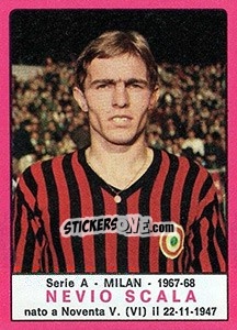 Sticker Nevio Scala - Calciatori 1967-1968 n. 159 - Panini
