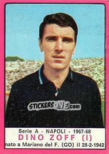 Sticker Dino Zoff - Calciatori 1967-1968 n. 161 - Panini