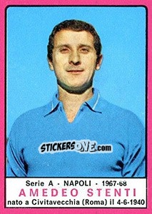 Sticker Amedeo Stenti - Calciatori 1967-1968 n. 166 - Panini
