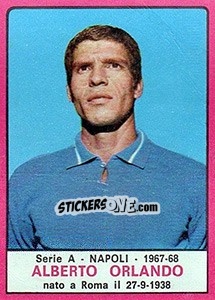 Figurina Alberto Orlando - Calciatori 1967-1968 - Panini